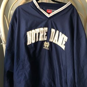 VINTAGE Notre Dame Windbreaker